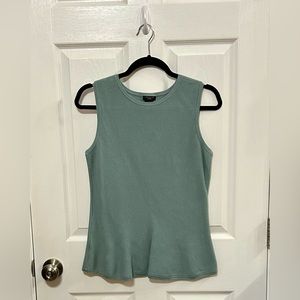 Sweater tank with flared hem